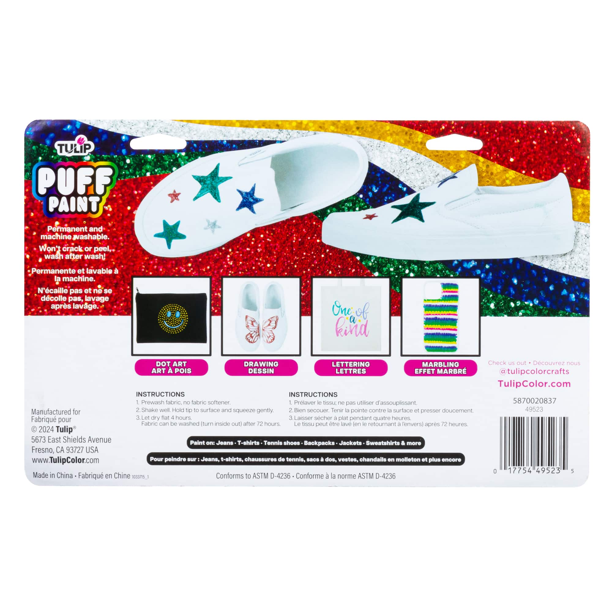 6 Packs: 10 ct. (60 total) Tulip® Glitter Puff Paint Set
